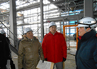 網走市小麦出荷施設を調査