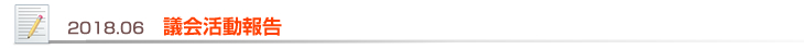 2018.06 議会活動報告