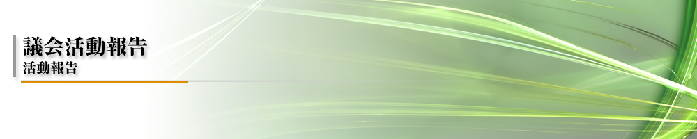 議会活動報告 活動報告
